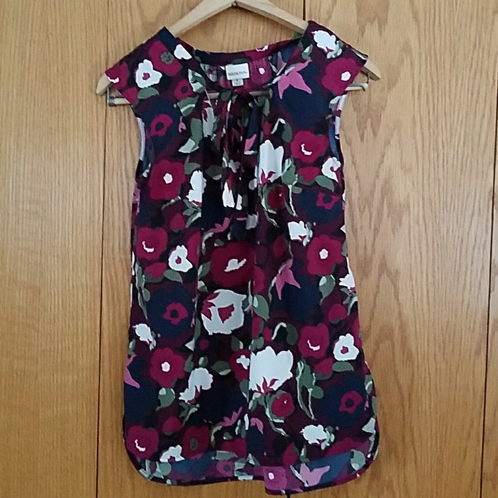 Merona tie neck blouse
